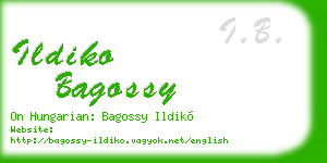ildiko bagossy business card