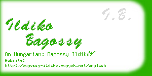 ildiko bagossy business card